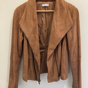 Vince Women's Brown Suede Blazer Jacket Size Large